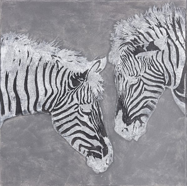 Struktur-Wandbild Zebra II