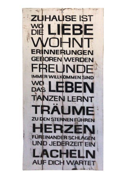 Deko-Holzschild mit Spruch "Board Nr. 3"