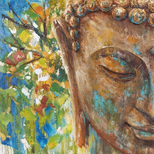 Struktur-Wandbild Part of Buddha I