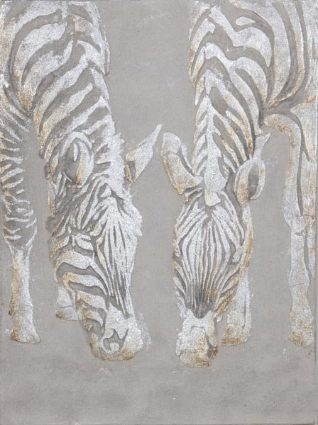 Struktur-Wandbild Zebra I