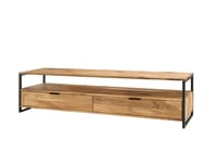 Lissabon Regal / Lowboard mit 2 Schubladen, 160x 46 cm